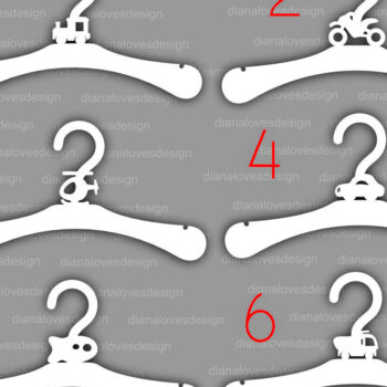 Intra απο ξύλο plywood 3mm-4mm πάχος Baby Hangers , Κρεμάστρα Δίασταση 5x5 cm INTRAFABR-61204096 - Image 4