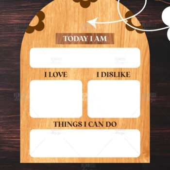 Intra απο ξύλο plywood 3mm-4mm πάχος Διακόσμηση σπιτιού μωρού με λέιζερ Δίασταση 15x15 cm INTRAFABR-119591073 - Image 1