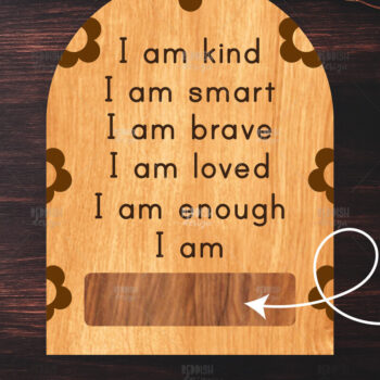 Intra απο ξύλο plywood 3mm-4mm πάχος Διακόσμηση σπιτιού μωρού με λέιζερ Δίασταση 15x15 cm INTRAFABR-119591139 - Image 1