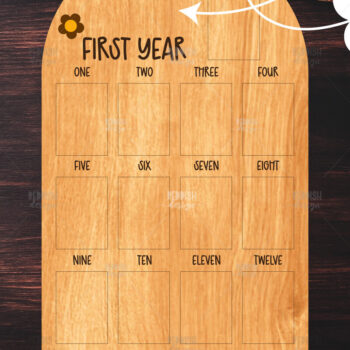 Intra απο ξύλο plywood 3mm-4mm πάχος Διακόσμηση σπιτιού μωρού με λέιζερ Δίασταση 15x15 cm INTRAFABR-119590922 - Image 1