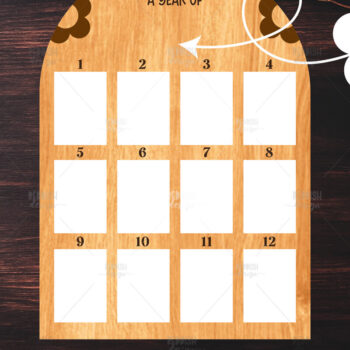 Intra απο ξύλο plywood 3mm-4mm πάχος Διακόσμηση σπιτιού μωρού με λέιζερ Δίασταση 15x15 cm INTRAFABR-119591041 - Image 1