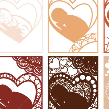 Intra απο ξύλο plywood 3mm-4mm πάχος Πρότυπο κοπής με λέιζερ BABY, με στρώσεις Δίασταση 40x40 cm INTRAFABR-29287645 - Image 5