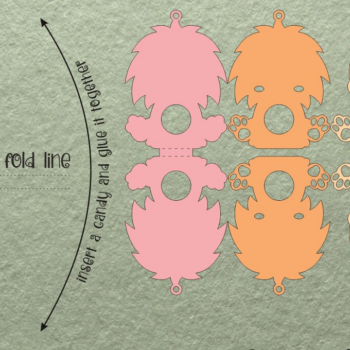 Intra απο ξύλο plywood 3mm-4mm πάχος Baby Lion | ChristmasCandy Holder Δίασταση 8x8 cm INTRAFABR-106986897 - Image 1