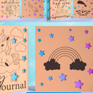 Intra απο ξύλο plywood 3mm-4mm πάχος με εξώφυλλο βιβλίου μνήμης μωρού Δίασταση 15x15 cm INTRAFABR-99492613