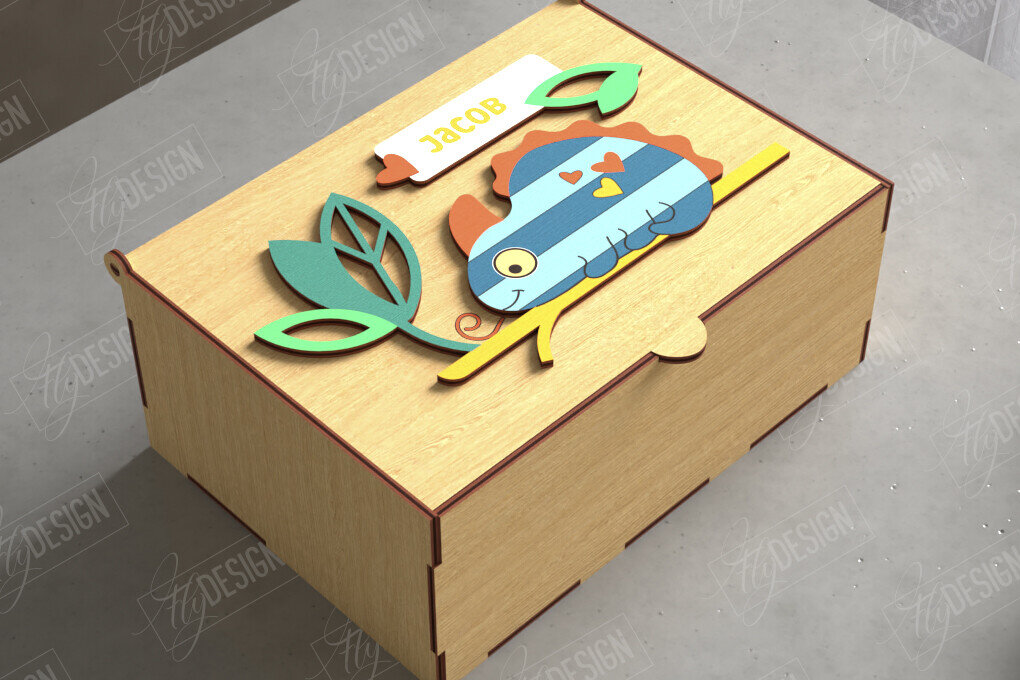 Intra απο ξύλο plywood 3mm-4mm πάχος Baby Memory Box | Προσωποποιημένο κουτί | CNC Δίασταση 10x10 cm INTRAFABR-111357205