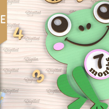 Intra απο ξύλο plywood 3mm-4mm πάχος Baby Milestone Card Design Cut  Δίασταση 30x20 cm INTRAFABR-102961730 - Image 1