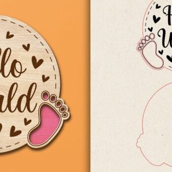 Intra απο ξύλο plywood 3mm-4mm πάχος Baby Milestone Cards Cut  Δίασταση 30x20 cm INTRAFABR-97519317 - Image 6