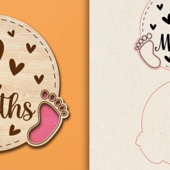 Intra απο ξύλο plywood 3mm-4mm πάχος Baby Milestone Cards Cut  Δίασταση 30x20 cm INTRAFABR-97519317 - Image 14