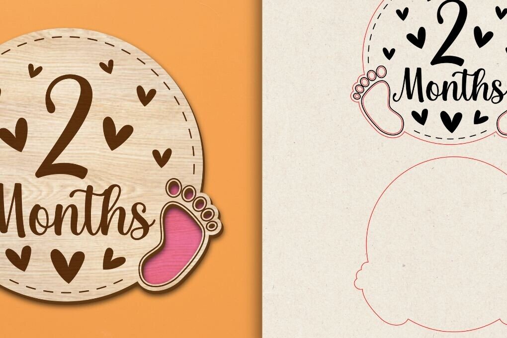 Intra απο ξύλο plywood 3mm-4mm πάχος Baby Milestone Cards Cut Δίασταση 30x20 cm INTRAFABR-97519317 - Image 14