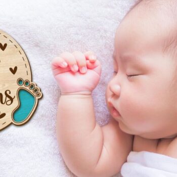 Intra απο ξύλο plywood 3mm-4mm πάχος Baby Milestone Cards Cut  Δίασταση 30x20 cm INTRAFABR-97519317 - Image 15