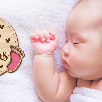 Intra απο ξύλο plywood 3mm-4mm πάχος Baby Milestone Cards Cut  Δίασταση 30x20 cm INTRAFABR-97519317 - Image 17