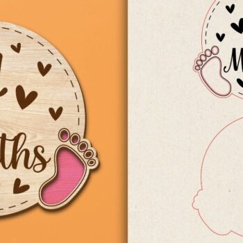 Intra απο ξύλο plywood 3mm-4mm πάχος Baby Milestone Cards Cut  Δίασταση 30x20 cm INTRAFABR-97519317 - Image 18