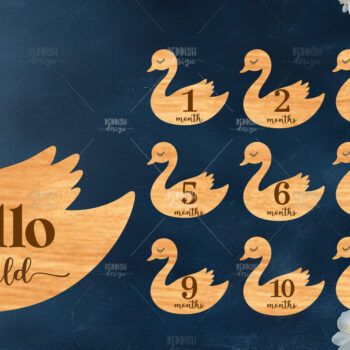 Intra απο ξύλο plywood 3mm-4mm πάχος Baby Milestone Discs | Δίασταση 30x20 cm INTRAFABR-118829169 - Image 1