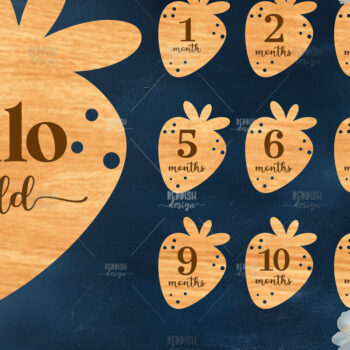 Intra απο ξύλο plywood 3mm-4mm πάχος Baby Milestone Discs | Δίασταση 30x20 cm INTRAFABR-118829201 - Image 1