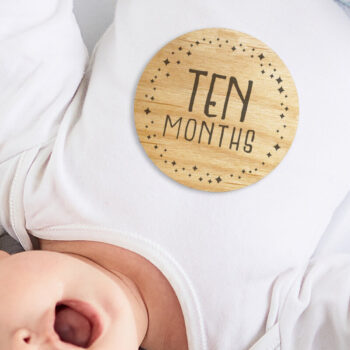 Intra απο ξύλο plywood 3mm-4mm πάχος Baby Milestone Disks Δίασταση 30x20 cm INTRAFABR-30034692 - Image 4