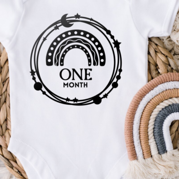 Intra απο ξύλο plywood 3mm-4mm πάχος Baby Monthly Milestone Δίασταση 15x15 cm INTRAFABR-111580710 - Image 1