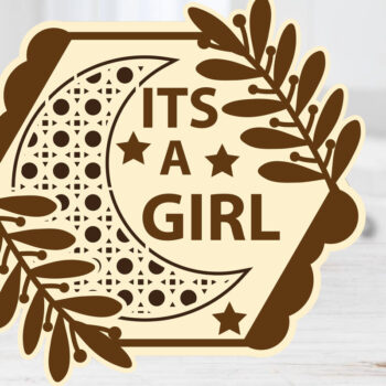 Intra απο ξύλο plywood 3mm-4mm πάχος Baby Moon & Star Monthly Milestone Cards Δίασταση 15x15 cm INTRAFABR-69501224 - Image 8