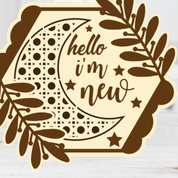 Intra απο ξύλο plywood 3mm-4mm πάχος Baby Moon & Star Monthly Milestone Cards Δίασταση 15x15 cm INTRAFABR-69501224 - Image 16