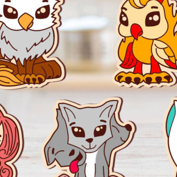 Intra απο ξύλο plywood 3mm-4mm πάχος Μολυβοθήκη Baby Mythical Creatures Δίασταση 30x20 cm INTRAFABR-70970040 - Image 4