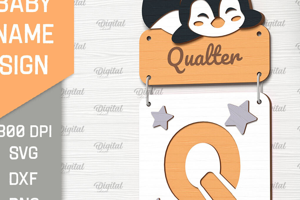 Intra απο ξύλο plywood 3mm-4mm πάχος Πινακίδα ονόματος μωρού . Γράμμα Q Δίασταση 30x20 cm INTRAFABR-90967441