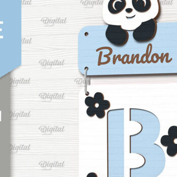 Intra απο ξύλο plywood 3mm-4mm πάχος κοπής με λέιζερ με τα του μωρού Δίασταση 30x20 cm INTRAFABR-90960797 - Image 4