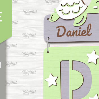 Intra απο ξύλο plywood 3mm-4mm πάχος κοπής με λέιζερ με τα του μωρού Δίασταση 30x20 cm INTRAFABR-90960797 - Image 6