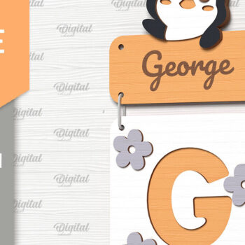 Intra απο ξύλο plywood 3mm-4mm πάχος κοπής με λέιζερ με τα του μωρού Δίασταση 30x20 cm INTRAFABR-90960797 - Image 9