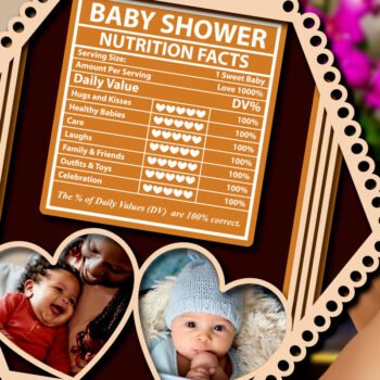 Intra απο ξύλο plywood 3mm-4mm πάχος BABY NUTRITION Facts Δίασταση 8x8 cm INTRAFABR-81732578 - Image 2