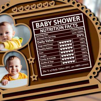 Intra απο ξύλο plywood 3mm-4mm πάχος BABY NUTRITION Facts Δίασταση 8x8 cm INTRAFABR-81732578 - Image 4