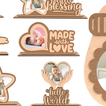 Intra απο ξύλο plywood 3mm-4mm πάχος κορνίζας μωρών Δίασταση 4x4 cm INTRAFABR-117706019 - Image 1