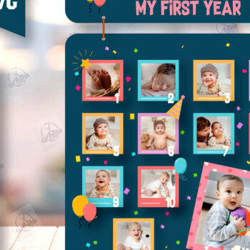 Intra απο ξύλο plywood 3mm-4mm πάχος Κορνίζα μωρών με λέιζερ Cut Δίασταση 20x30 cm INTRAFABR-121364070 - Image 1