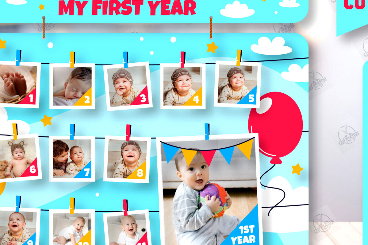 Intra απο ξύλο plywood 3mm-4mm πάχος Κορνίζα μωρών με λέιζερ Cut Δίασταση 20x30 cm INTRAFABR-121364096