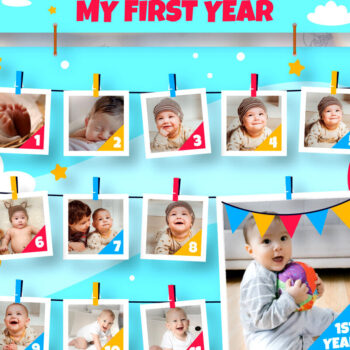 Intra απο ξύλο plywood 3mm-4mm πάχος Κορνίζα μωρών με λέιζερ Cut Δίασταση 20x30 cm INTRAFABR-121364096 - Image 2