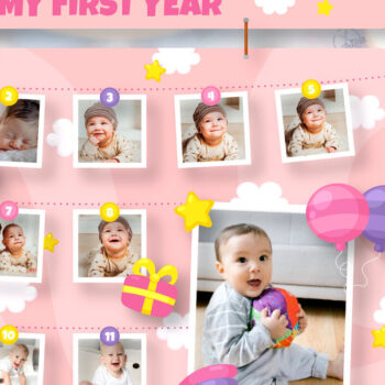 Intra απο ξύλο plywood 3mm-4mm πάχος Κορνίζα μωρών με λέιζερ Cut Δίασταση 20x30 cm INTRAFABR-121364122 - Image 1