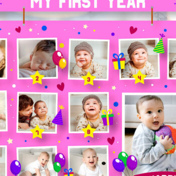 Intra απο ξύλο plywood 3mm-4mm πάχος Κορνίζα μωρών με λέιζερ Cut Δίασταση 20x30 cm INTRAFABR-121364201 - Image 2