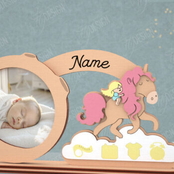 Intra απο ξύλο plywood 3mm-4mm πάχος Κορνίζα μωρού | Νεογέννητος | Διακόσμηση σπιτιού Δίασταση 20x30 cm INTRAFABR-115433469 - Image 1