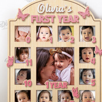 Intra απο ξύλο plywood 3mm-4mm πάχος Κορνίζες μωρών κοπής με λέιζερ Δίασταση 20x30 cm INTRAFABR-116269191 - Image 7