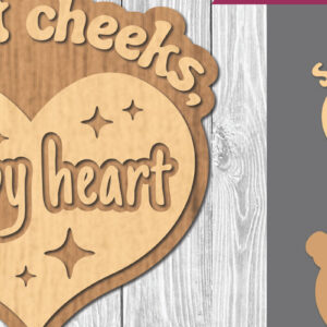 Intra απο ξύλο plywood 3mm-4mm πάχος Βρεφικά αποσπάσματα Διακόσμηση κοπής με λέιζερ 16 Δίασταση 15x15 cm INTRAFABR-106887369