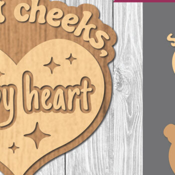 Intra απο ξύλο plywood 3mm-4mm πάχος Βρεφικά αποσπάσματα Διακόσμηση κοπής με λέιζερ 16 Δίασταση 15x15 cm INTRAFABR-106887369 - Image 1