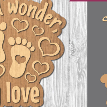 Intra απο ξύλο plywood 3mm-4mm πάχος Βρεφικά αποσπάσματα Διακόσμηση κοπής με λέιζερ 17 Δίασταση 15x15 cm INTRAFABR-106887409 - Image 1