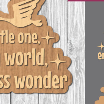 Intra απο ξύλο plywood 3mm-4mm πάχος Βρεφικά αποσπάσματα Διακόσμηση κοπής με λέιζερ 23 Δίασταση 15x15 cm INTRAFABR-106887759 - Image 1