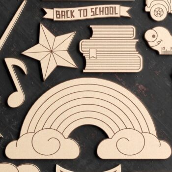 Intra απο ξύλο plywood 3mm-4mm πάχος Επιστροφής στο Σχολείο | κοπής με λέιζερ Δίασταση 6x6 cm INTRAFABR-35844332 - Image 2