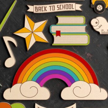 Intra απο ξύλο plywood 3mm-4mm πάχος Επιστροφής στο Σχολείο | κοπής με λέιζερ Δίασταση 6x6 cm INTRAFABR-35844332 - Image 3