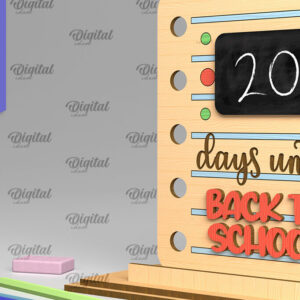 Intra απο ξύλο plywood 3mm-4mm πάχος  Countdown Back to School Δίασταση 30x20 cm INTRAFABR-96134251 - Image 7