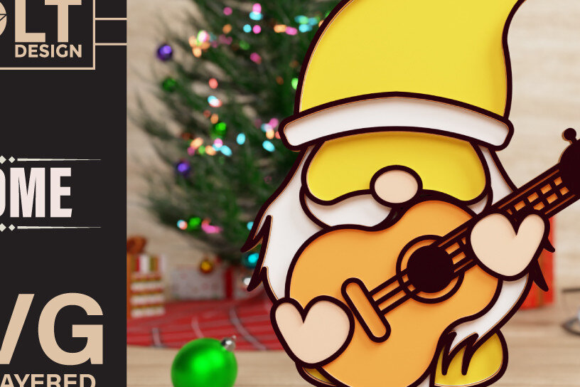 Intra απο ξύλο plywood 3mm-4mm πάχος Επιστροφή στο σχολείο Gnome Papercut 3D Δίασταση 40x40 cm INTRAFABR-73053856