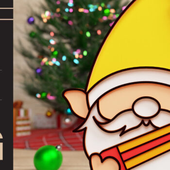 Intra απο ξύλο plywood 3mm-4mm πάχος Επιστροφή στο σχολείο Gnome Papercut Δίασταση 40x40 cm INTRAFABR-73054283 - Image 3