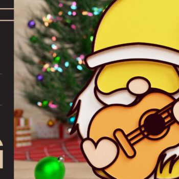 Intra απο ξύλο plywood 3mm-4mm πάχος Επιστροφή στο σχολείο Gnome Papercut Δίασταση 40x40 cm INTRAFABR-73054283 - Image 6