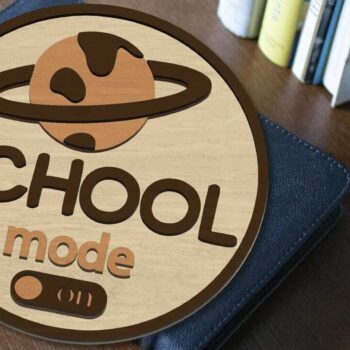 Intra απο ξύλο plywood 3mm-4mm πάχος Back to School Στρογγυλά διακοσμητικά πάνελ Δίασταση 30x20 cm INTRAFABR-95544005 - Image 10