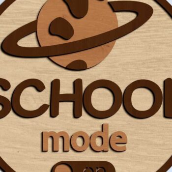 Intra απο ξύλο plywood 3mm-4mm πάχος Back to School Στρογγυλά διακοσμητικά πάνελ Δίασταση 30x20 cm INTRAFABR-95544005 - Image 11