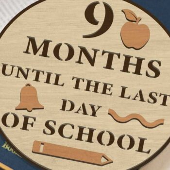 Intra απο ξύλο plywood 3mm-4mm πάχος Back to School Στρογγυλά διακοσμητικά πάνελ Δίασταση 30x20 cm INTRAFABR-95544005 - Image 14